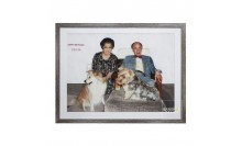 กรอบรูปใส่ผ้าปักทำเป็นของขวัญวันเกิด